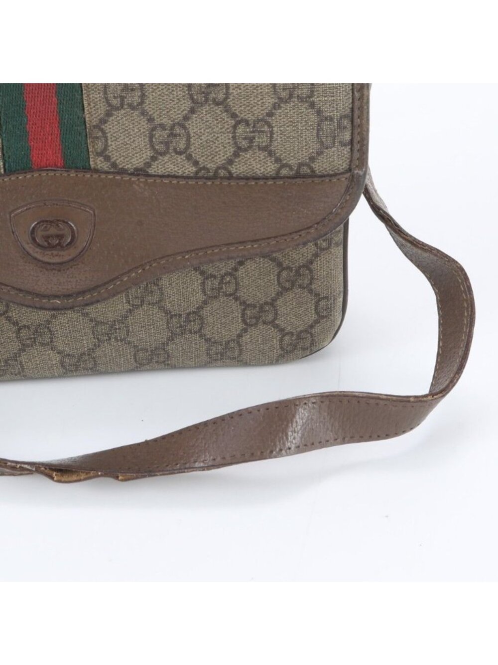 Gucci Vintage GG Supreme Sherry Line Leather Shoulder Bag - Picture 2 of 10